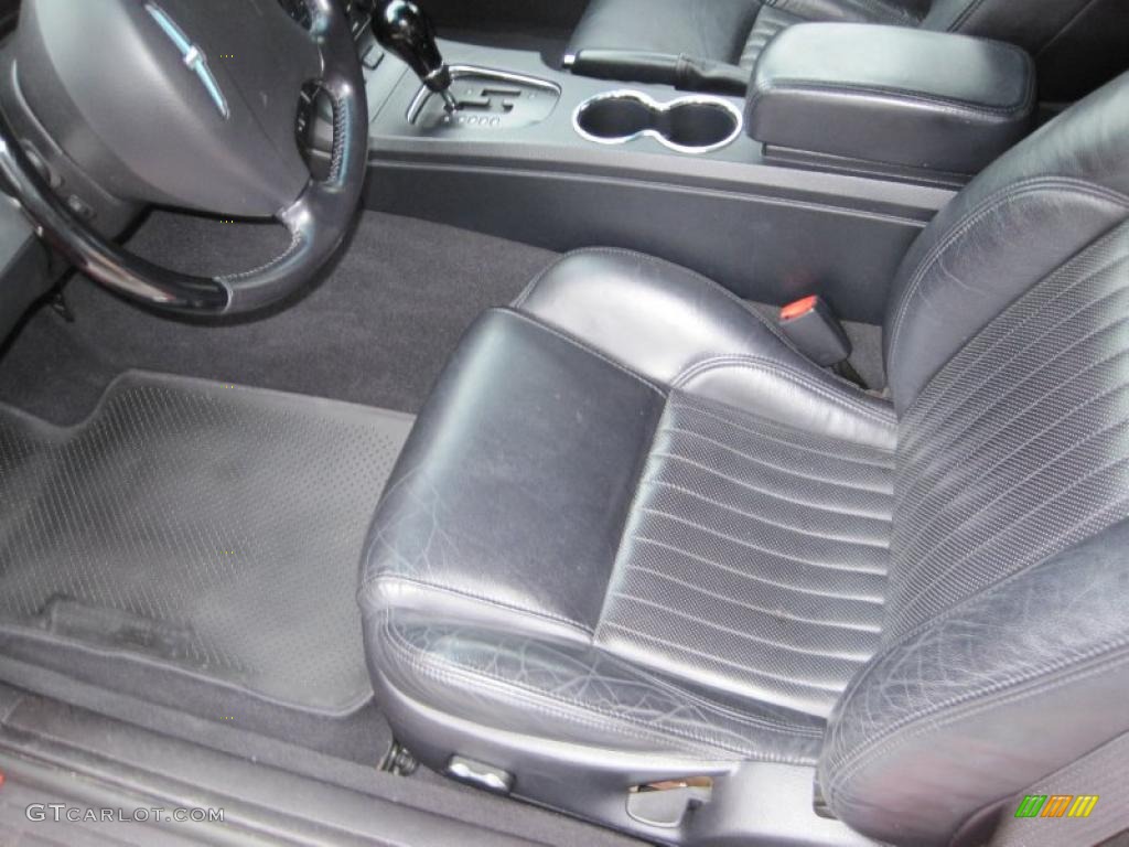 Black Ink Interior 2004 Ford Thunderbird Deluxe Roadster Photo #44631182