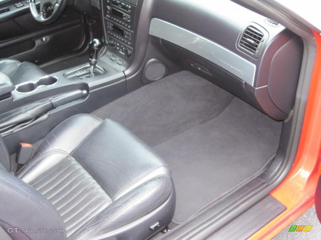 Black Ink Interior 2004 Ford Thunderbird Deluxe Roadster Photo #44631266