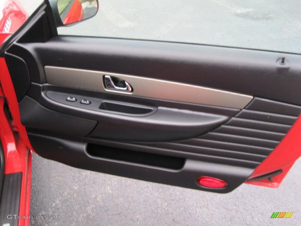 2004 Ford Thunderbird Deluxe Roadster Black Ink Door Panel Photo #44631282