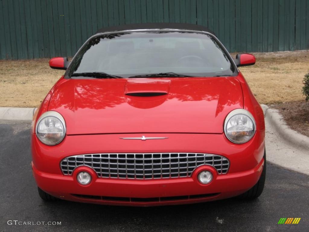 Torch Red 2004 Ford Thunderbird Deluxe Roadster Exterior Photo #44631356
