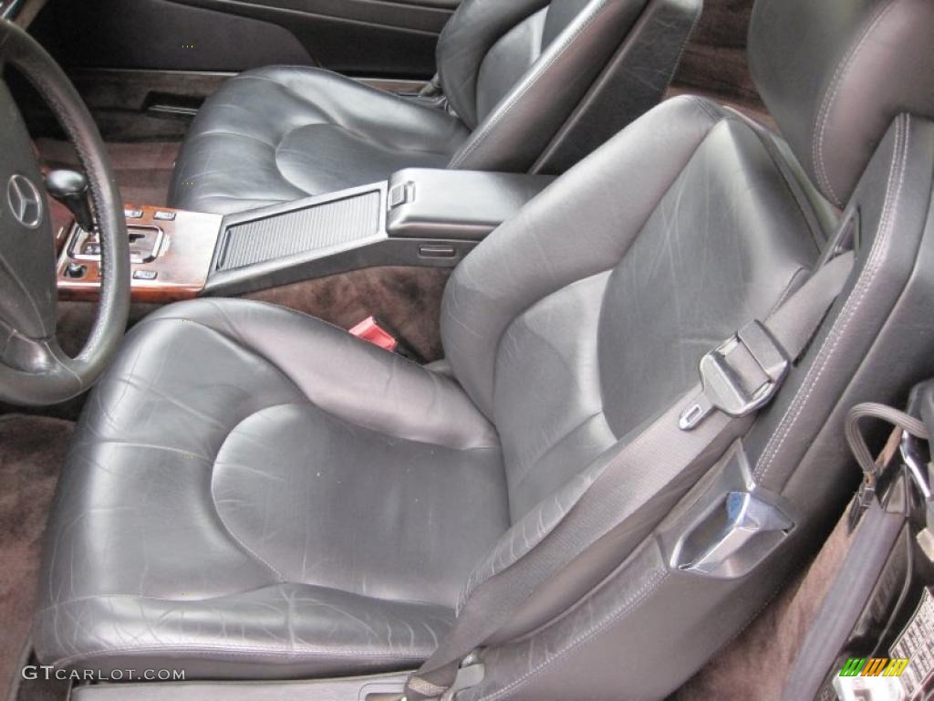 Black Interior 1999 Mercedes-Benz SL 500 Roadster Photo #44631492