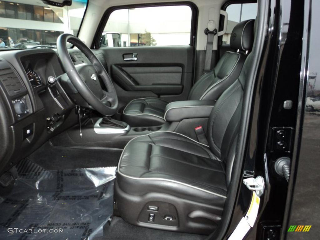 Ebony/Pewter Interior 2009 Hummer H3 T Alpha Photo #44632580