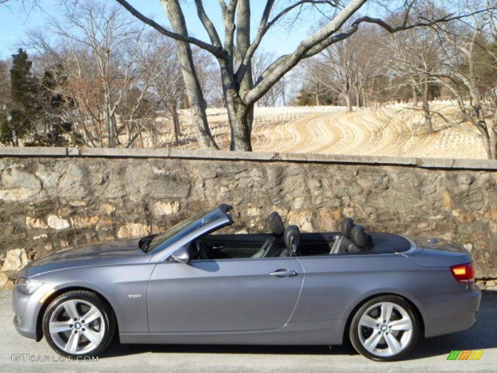 2007 3 Series 335i Convertible - Space Gray Metallic / Black photo #23