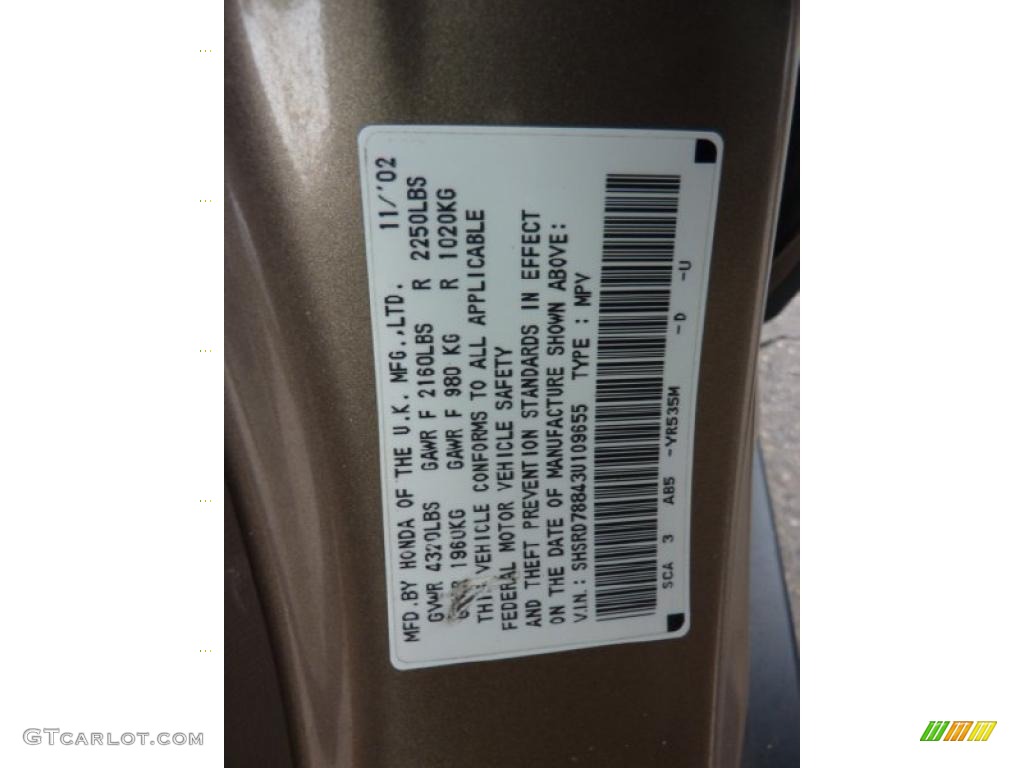 2003 CR-V EX 4WD - Mojave Mist Metallic / Saddle photo #24