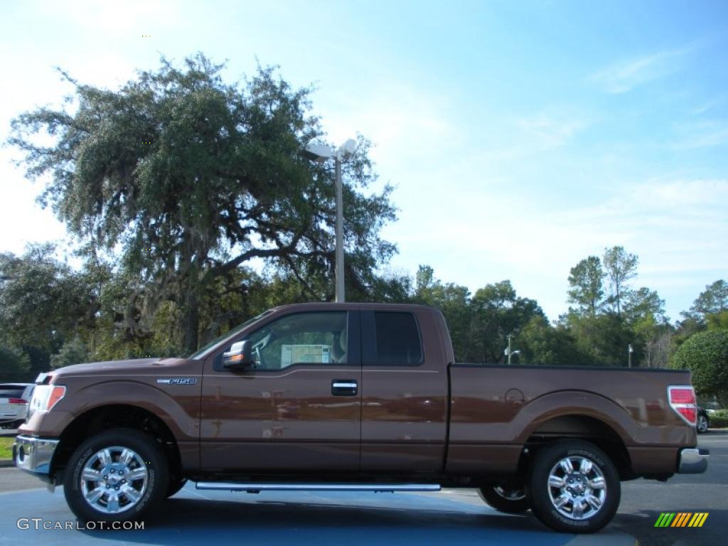 2011 F150 XLT SuperCab - Golden Bronze Metallic / Pale Adobe photo #2