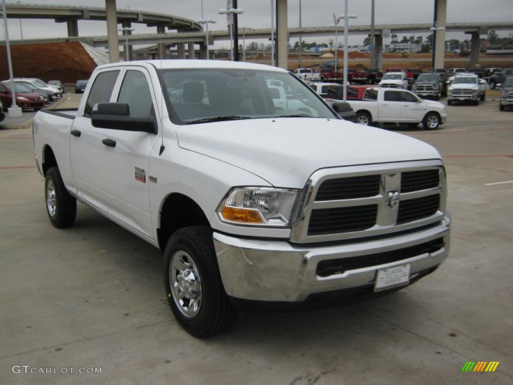 Bright White 2011 Dodge Ram 2500 HD ST Crew Cab 4x4 Exterior Photo #44633866