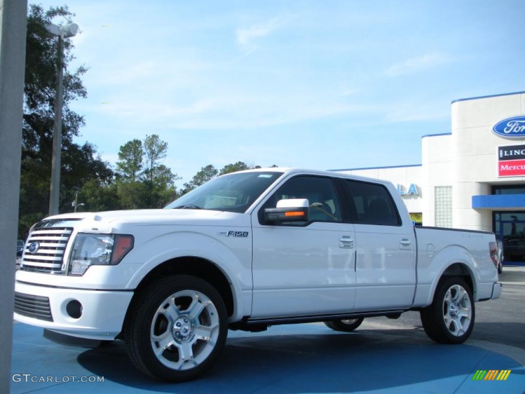 2011 F150 Limited SuperCrew - White Platinum Metallic Tri-Coat / Steel Gray/Black photo #1