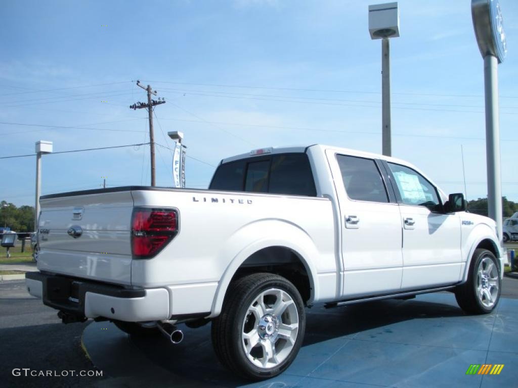 White Platinum Metallic Tri-Coat 2011 Ford F150 Limited SuperCrew Exterior Photo #44633910