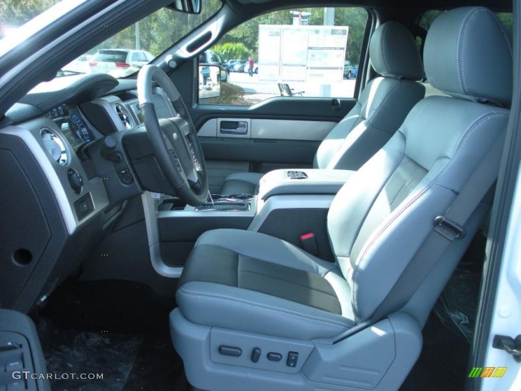 Steel Gray/Black Interior 2011 Ford F150 Limited SuperCrew Photo #44633958