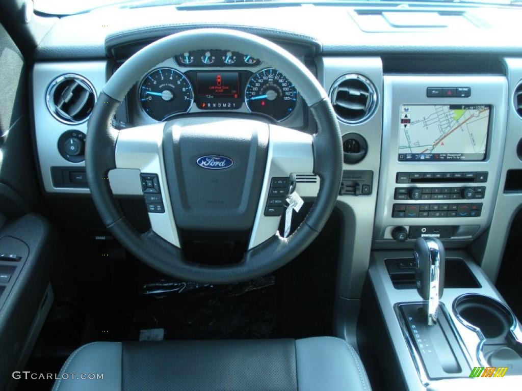 2011 Ford F150 Limited SuperCrew Steel Gray/Black Dashboard Photo #44634018