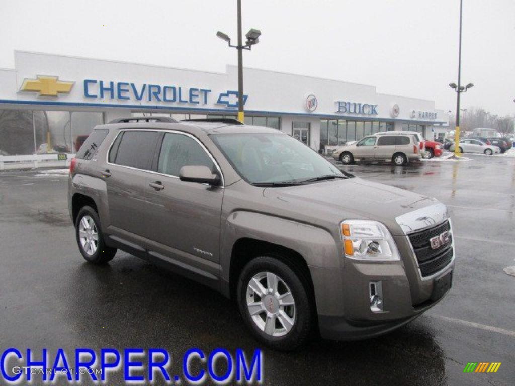 2010 Terrain SLE AWD - Mocha Steel Metallic / Jet Black photo #1