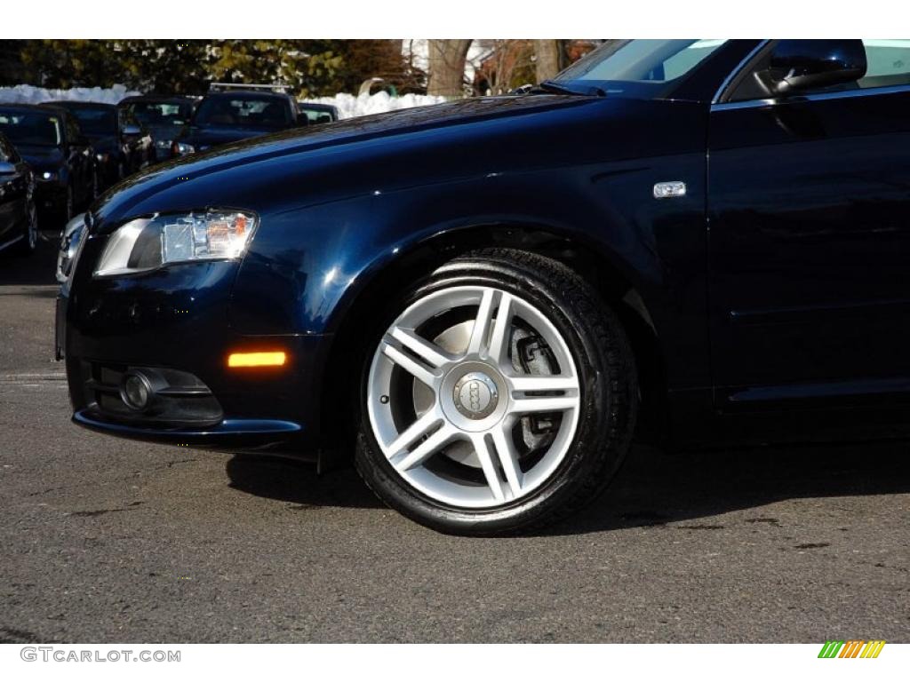 2008 A4 2.0T quattro Sedan - Deep Sea Blue Pearl Effect / Beige photo #3