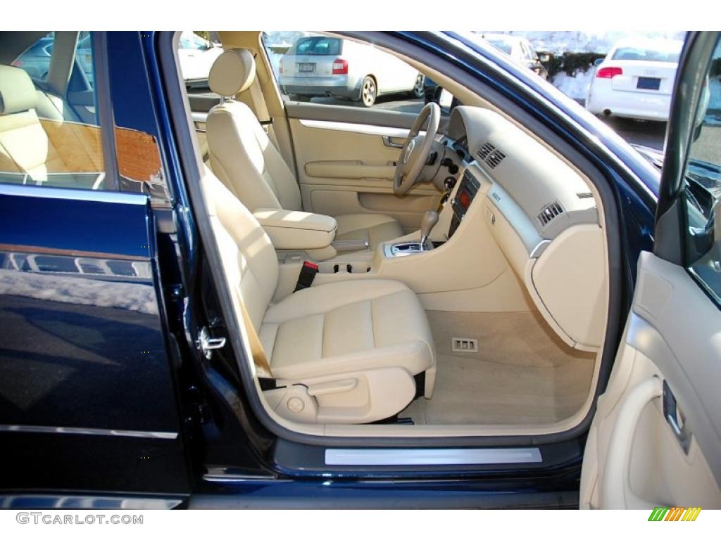 2008 A4 2.0T quattro Sedan - Deep Sea Blue Pearl Effect / Beige photo #23