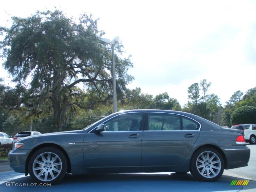 2004 7 Series 745Li Sedan - Titanium Grey Metallic / Black/Black photo #2