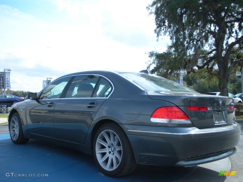 2004 7 Series 745Li Sedan - Titanium Grey Metallic / Black/Black photo #3