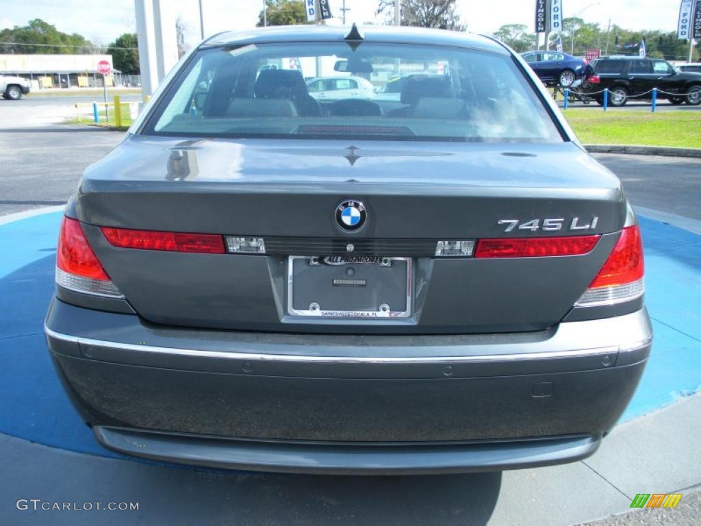 2004 7 Series 745Li Sedan - Titanium Grey Metallic / Black/Black photo #4