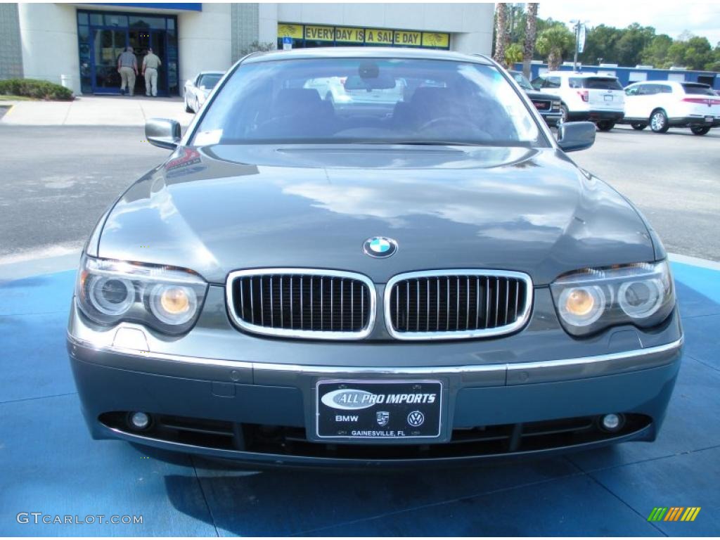 2004 7 Series 745Li Sedan - Titanium Grey Metallic / Black/Black photo #8