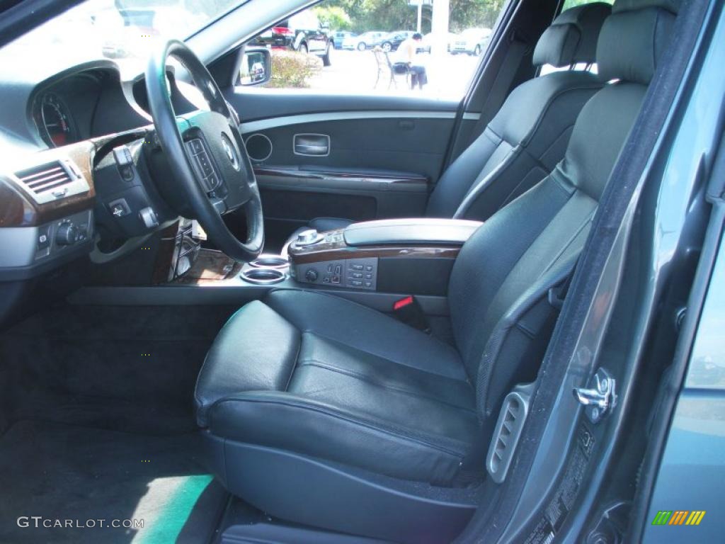 2004 7 Series 745Li Sedan - Titanium Grey Metallic / Black/Black photo #11