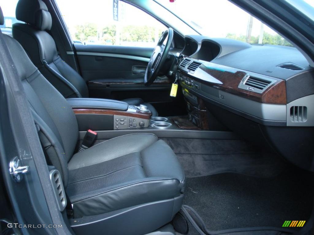 2004 7 Series 745Li Sedan - Titanium Grey Metallic / Black/Black photo #15