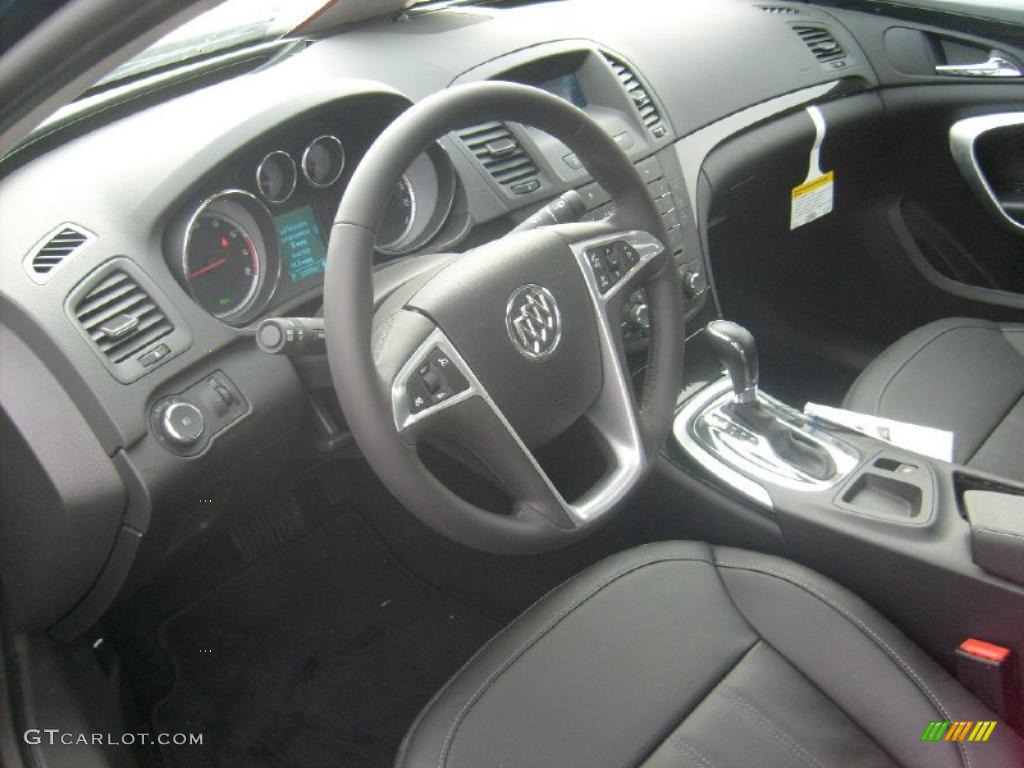 Ebony Interior 2011 Buick Regal CXL Photo #44637958