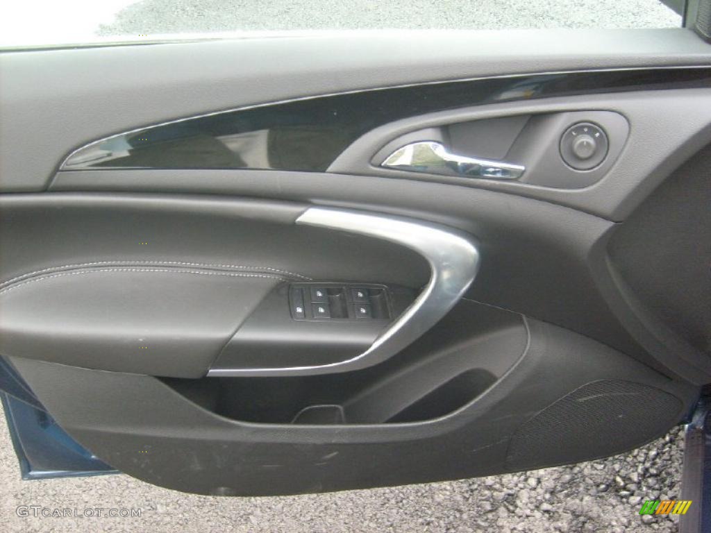 2011 Buick Regal CXL Ebony Door Panel Photo #44637986