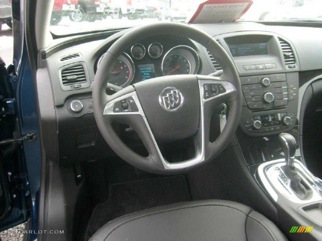 2011 Buick Regal CXL Ebony Dashboard Photo #44638014