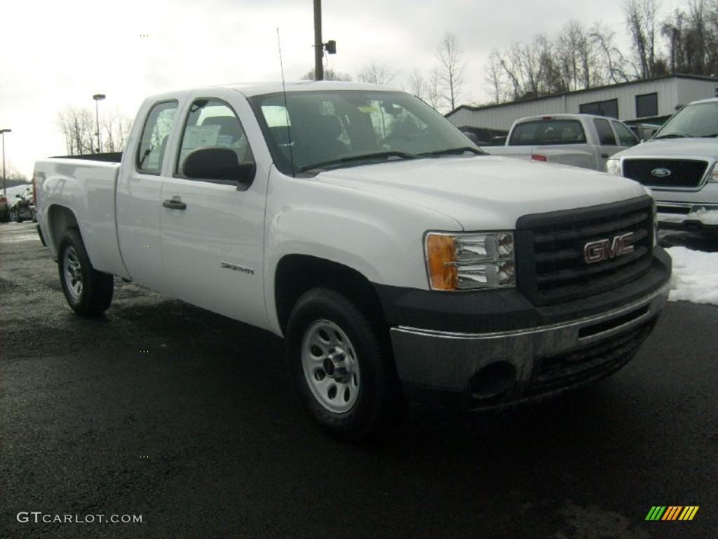 2011 Sierra 1500 Extended Cab 4x4 - Summit White / Dark Titanium photo #1