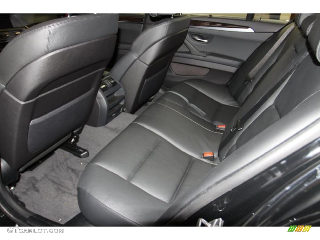 Black Interior 2011 BMW 5 Series 535i Sedan Photo #44638242