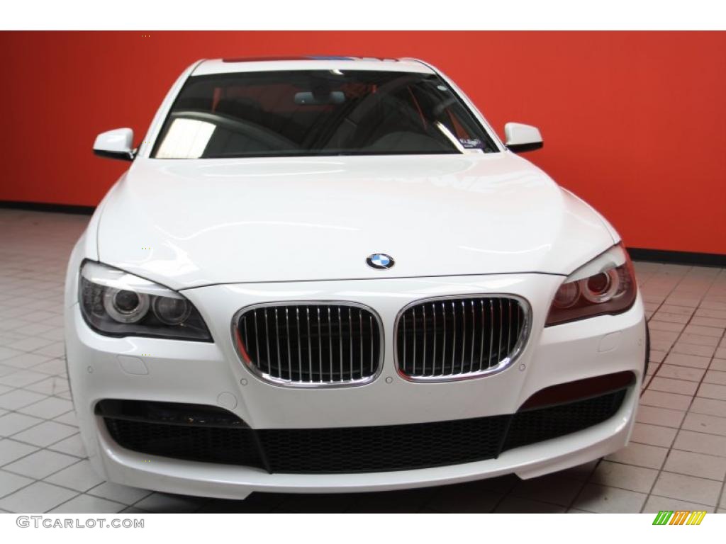 2011 7 Series 750i Sedan - Alpine White / Black photo #2