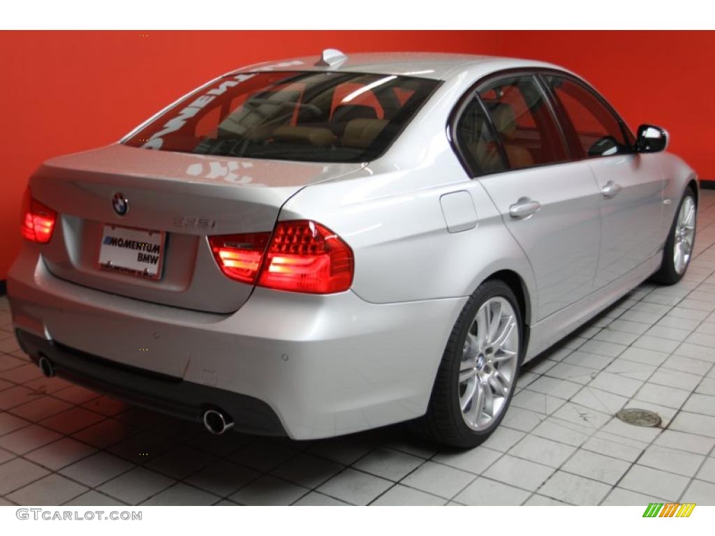 2011 3 Series 335i Sedan - Titanium Silver Metallic / Saddle Brown Dakota Leather photo #3