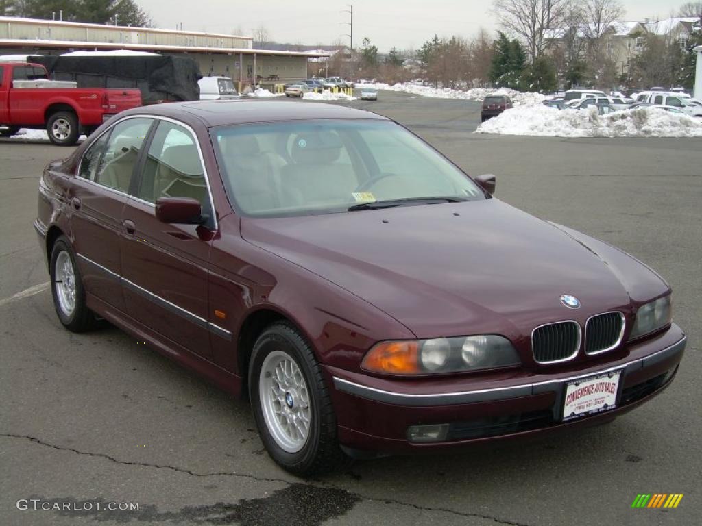 1997 5 Series 528i Sedan - Canyon Red Metallic / Sand Beige photo #1