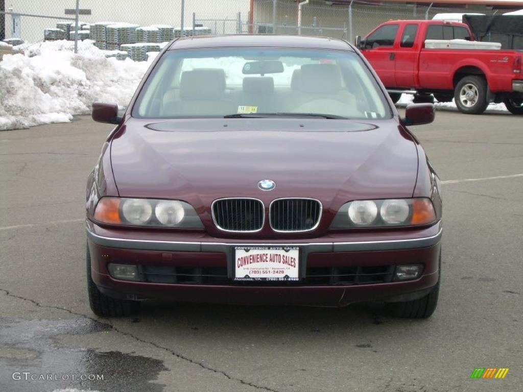 1997 5 Series 528i Sedan - Canyon Red Metallic / Sand Beige photo #3