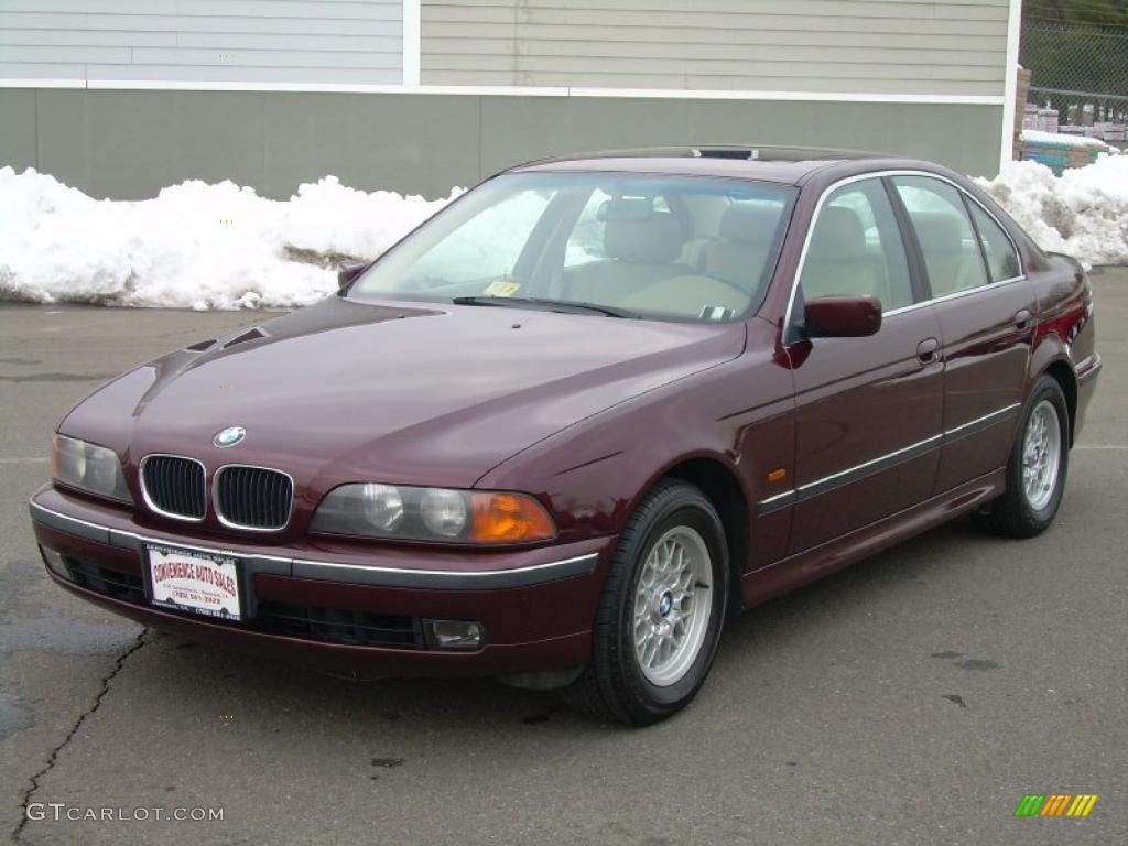 1997 5 Series 528i Sedan - Canyon Red Metallic / Sand Beige photo #5