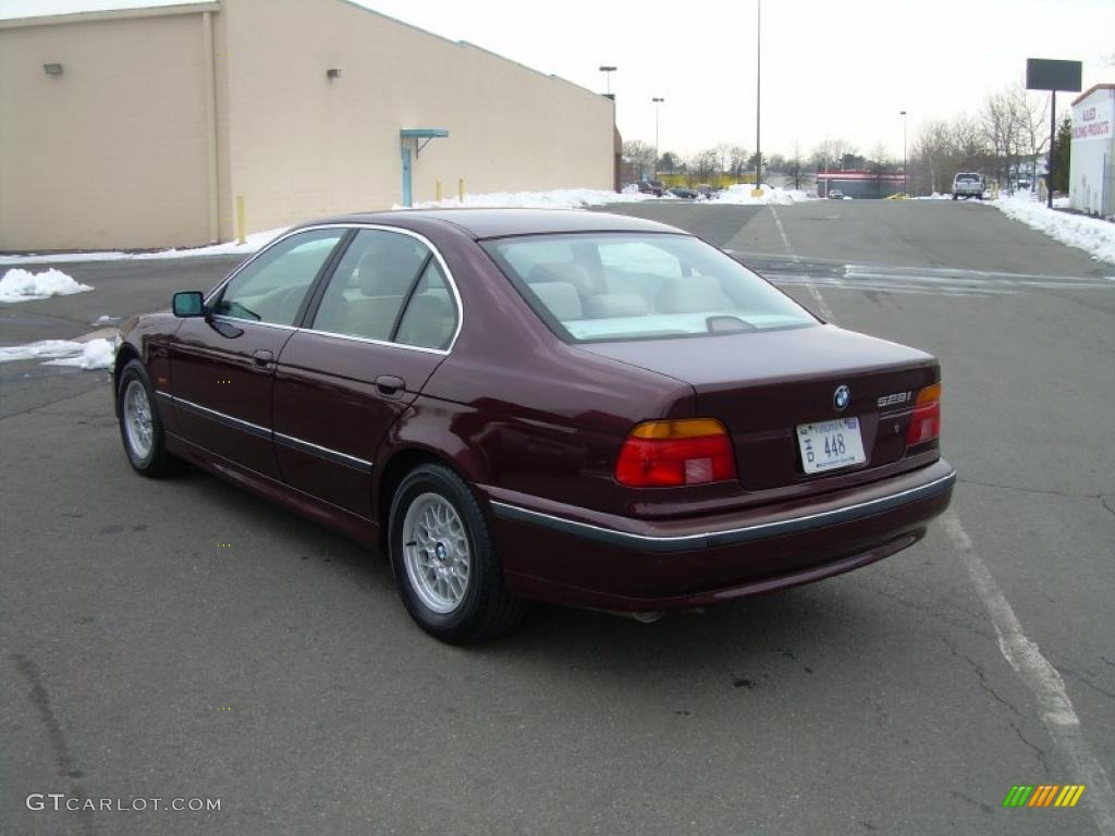1997 5 Series 528i Sedan - Canyon Red Metallic / Sand Beige photo #6