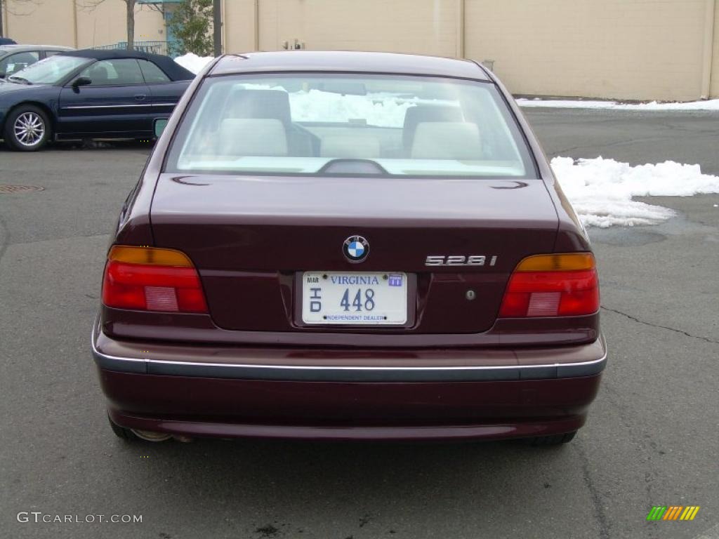 1997 5 Series 528i Sedan - Canyon Red Metallic / Sand Beige photo #7
