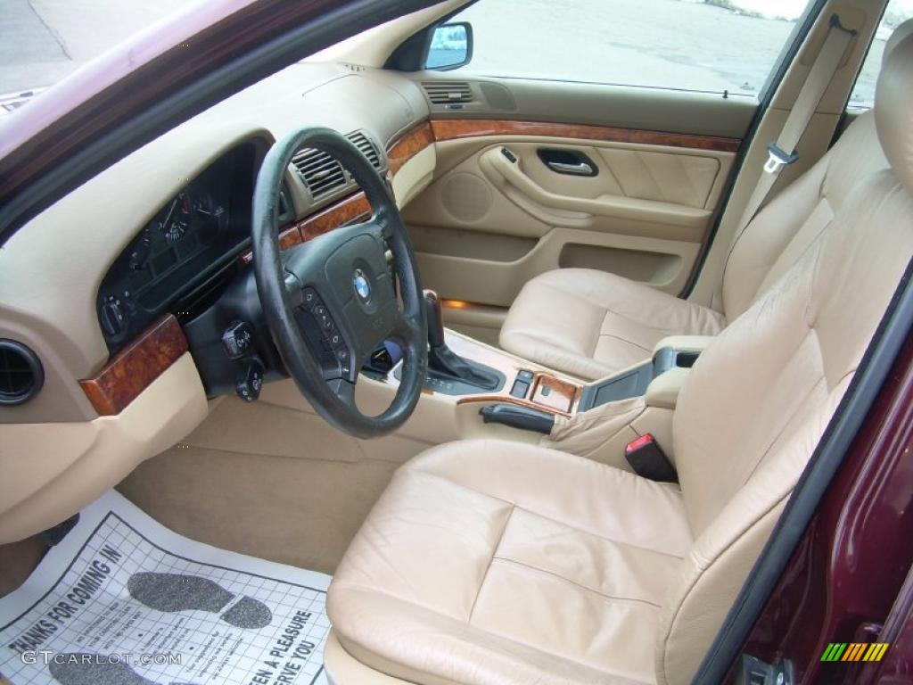 Sand Beige Interior 1997 BMW 5 Series 528i Sedan Photo #44639074