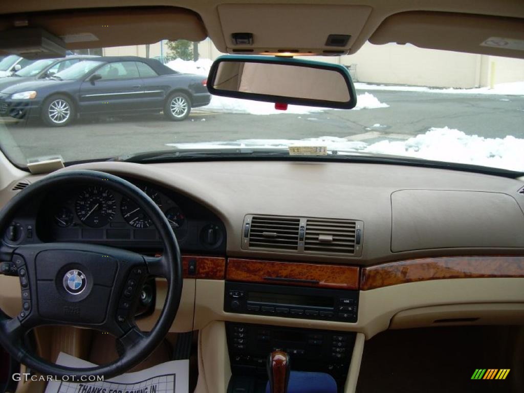 1997 5 Series 528i Sedan - Canyon Red Metallic / Sand Beige photo #16