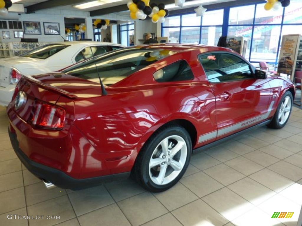 Red Candy Metallic 2010 Ford Mustang GT Premium Coupe Exterior Photo #44640482