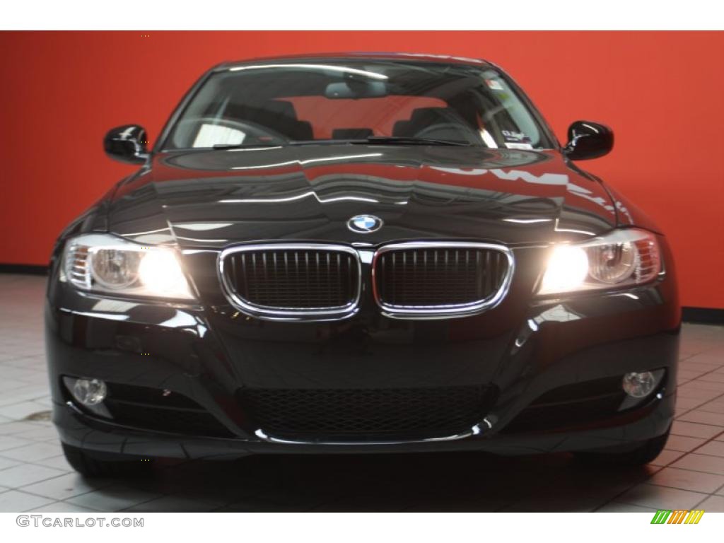2011 3 Series 328i Sedan - Jet Black / Black photo #2