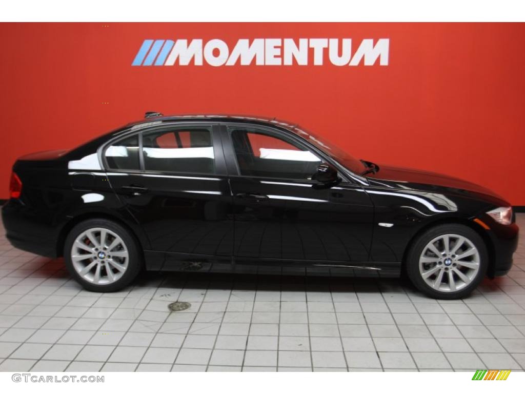2011 3 Series 328i Sedan - Jet Black / Black photo #4
