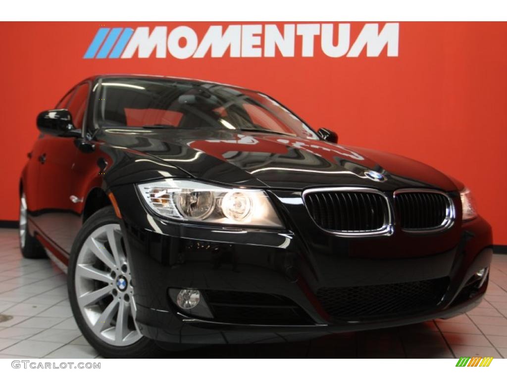 2011 3 Series 328i Sedan - Jet Black / Black photo #1