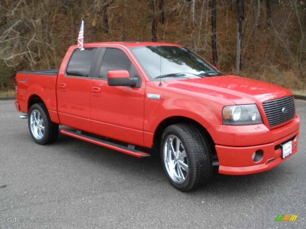 Bright Red Ford F150