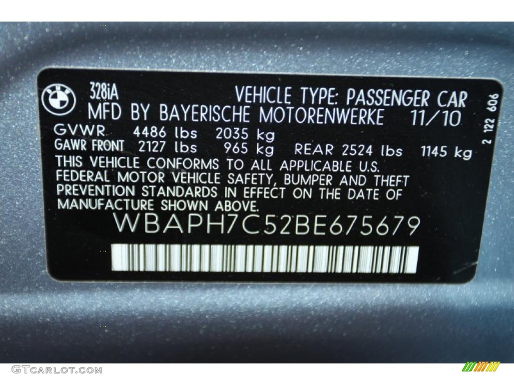2011 3 Series 328i Sedan - Blue Water Metallic / Gray Dakota Leather photo #6
