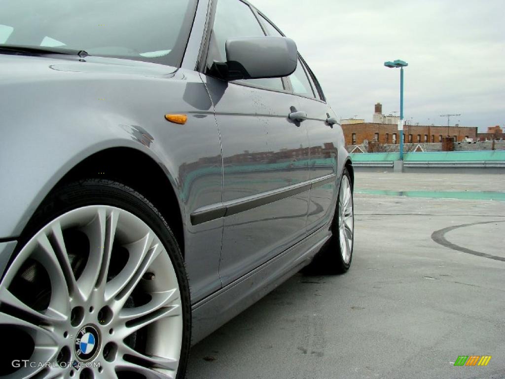 2004 3 Series 330i Sedan - Silver Grey Metallic / Black photo #5
