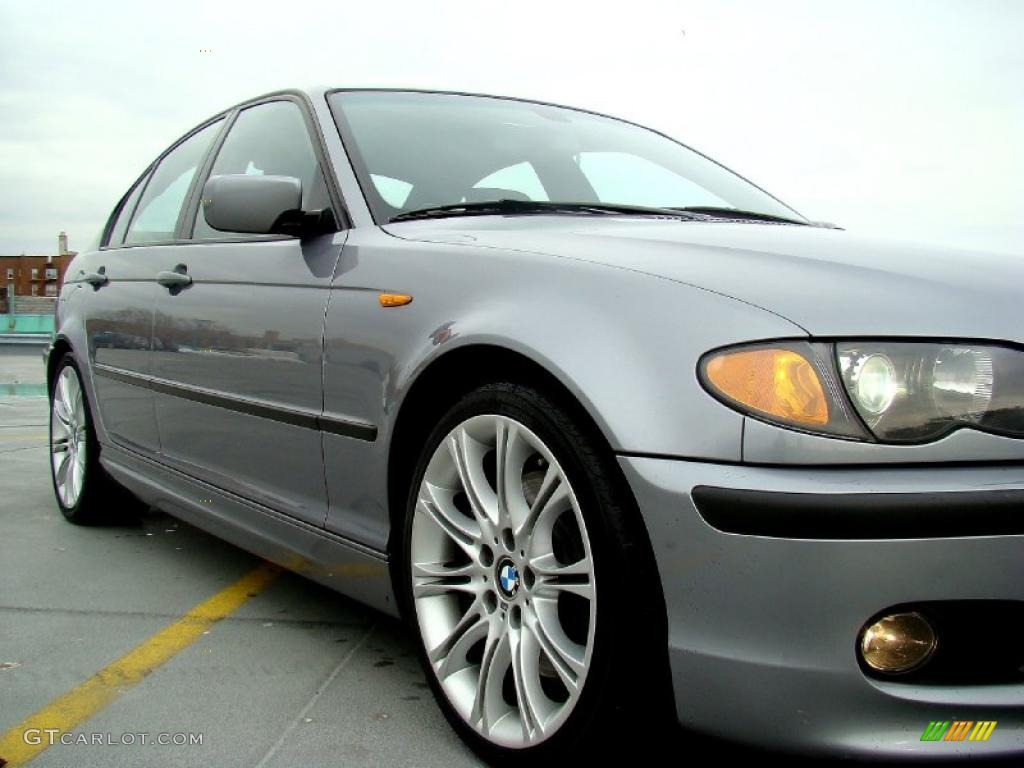 2004 3 Series 330i Sedan - Silver Grey Metallic / Black photo #11