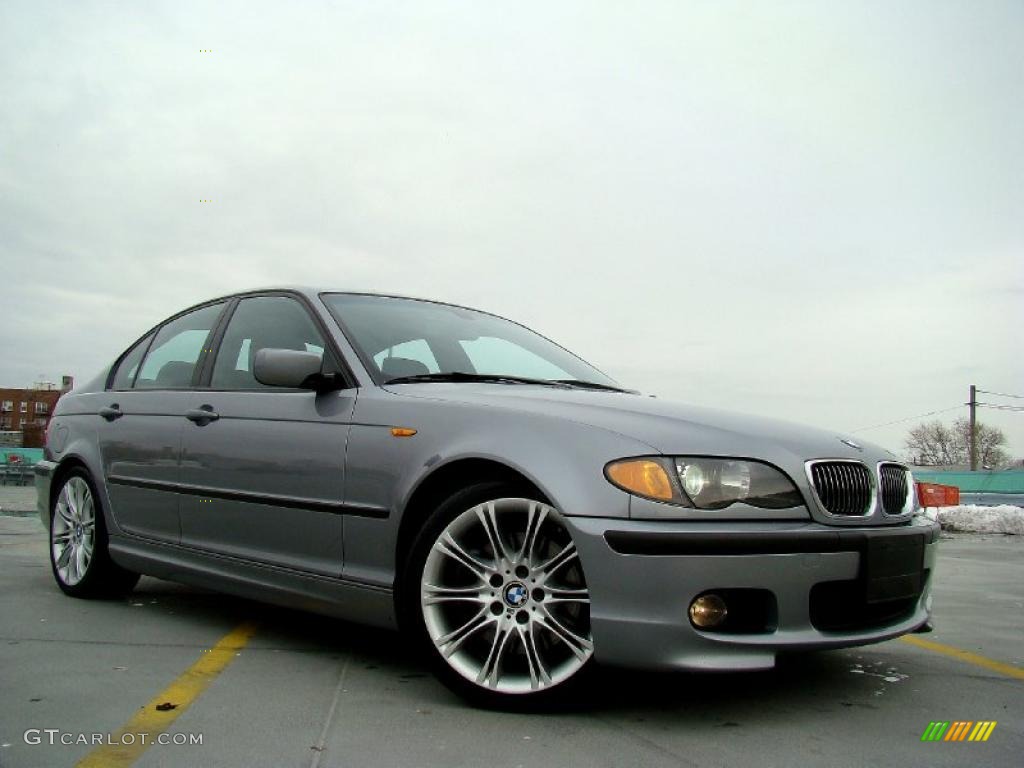 Silver Grey Metallic 2004 BMW 3 Series 330i Sedan Exterior Photo #44656751