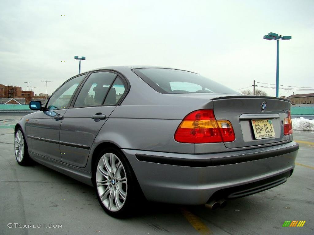 2004 3 Series 330i Sedan - Silver Grey Metallic / Black photo #16
