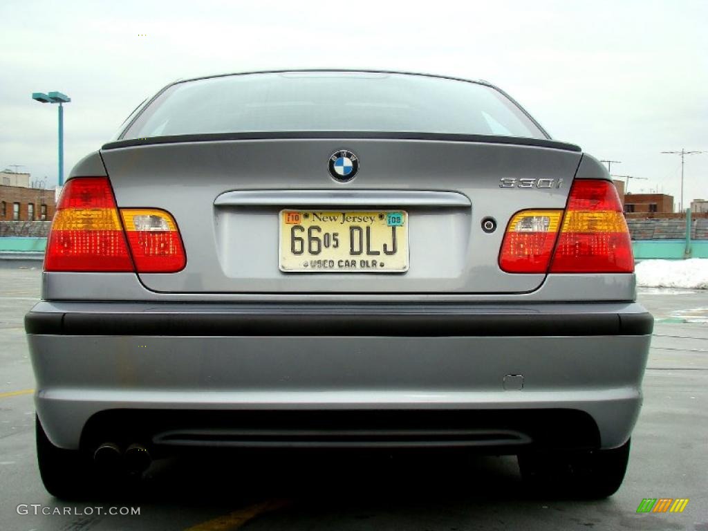 2004 3 Series 330i Sedan - Silver Grey Metallic / Black photo #18