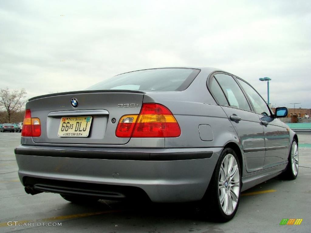 2004 3 Series 330i Sedan - Silver Grey Metallic / Black photo #21