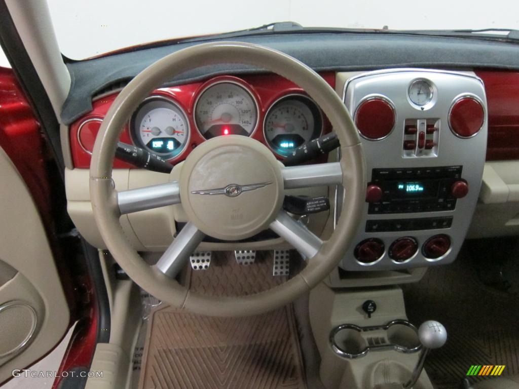 2006 Chrysler PT Cruiser GT Pastel Pebble Beige Dashboard Photo #44656867